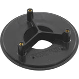 Wall Fitting, 4" dia, 2-3/8"hs, 2"mpt-1-1/2"s, Dk Gray : 420T15S105