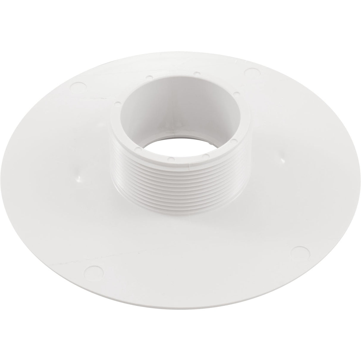 Wall Fitting, 6" dia, 2-3/8"hs, 2"mpt-1-1/2"s, White : 620T15S101