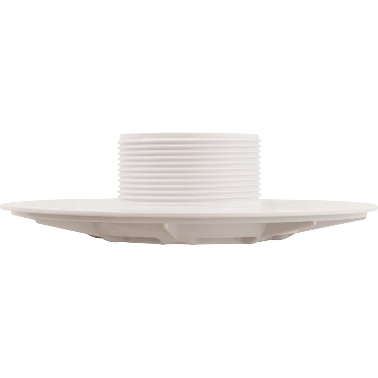 Wall Fitting, 6" dia, 2-3/8"hs, 2"mpt-1-1/2"s, White : 620T15S101
