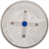 Suction Cover, HydroAir Repl, 6", 224gpm, w/Screws, White : 6HPHA101