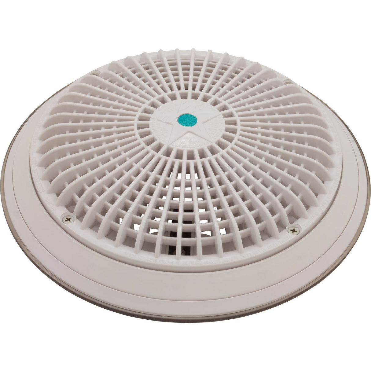 Main Drain Grate, Retro 10" Round, Universal, White : A10RCFR101
