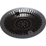 Main Drain Grate, Retro 8" Round, MoFlow, w/Hardware, Black : R8MF102