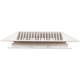 Main Drain Grate, 14" x 14" Square, 2 Retro 9"x9", White : 914101