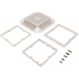 Main Drain Grate, 14" x 14" Square, 2 Retro 9"x9", White : 914101