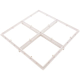 Drain Grate, 4-12" Sq, w/ 24" Sq Frame, Anit Entrap, White : 24101
