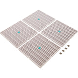 Drain Cover Only, Aquastar, Flat, 24" Square (4x12) , Wht, VGB : 24NF101