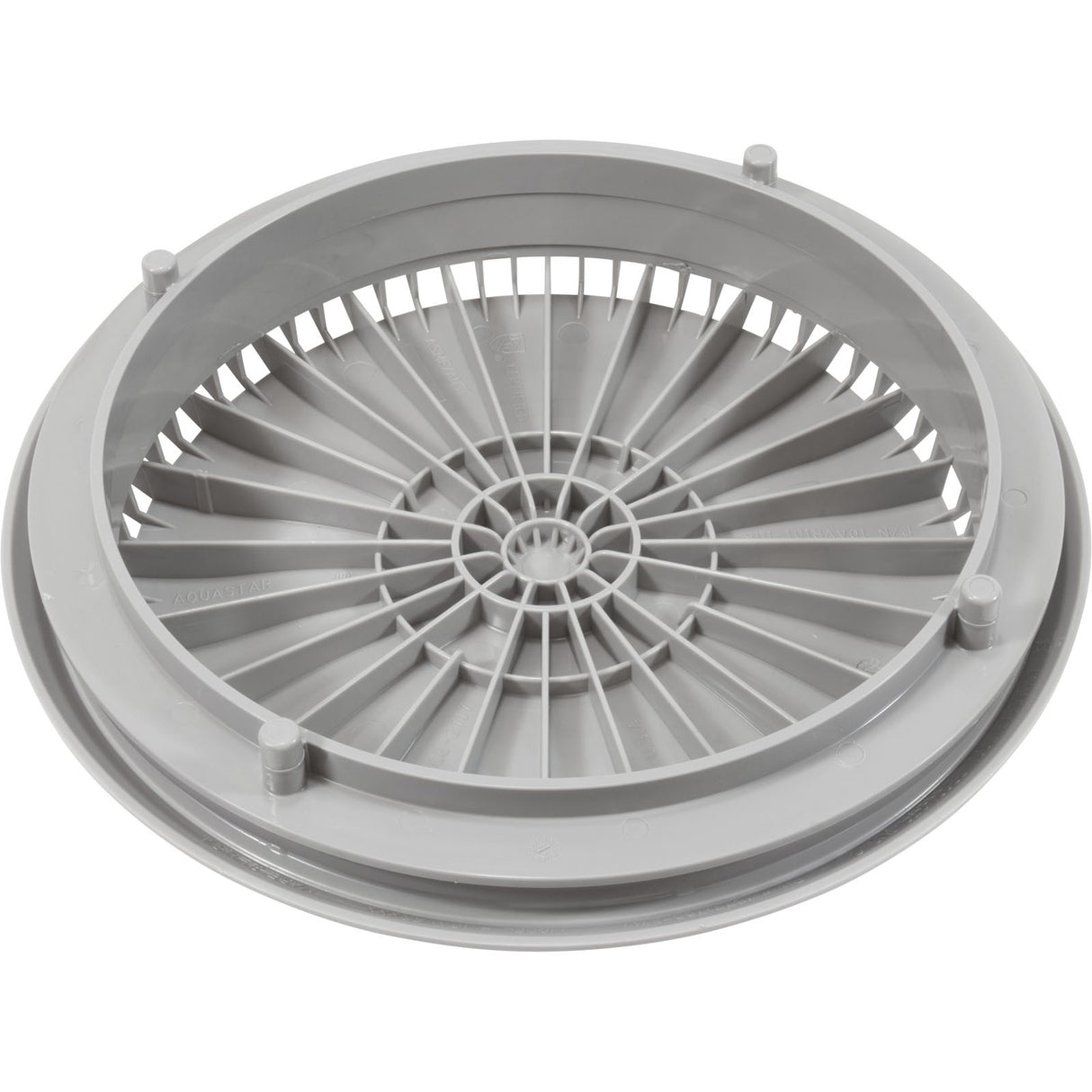 Cover, Aquastar, 10" Round, Gray, w/ Frame : 10AVR103