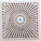 Cover, Aquastar MoFlo, 12" Square, w/ Frame, White : 12MF101
