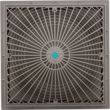 Main Drain Cover, Aquastar MoFlow, 12" Square, w/Fr, Lt Gry, VGB : 12MF103