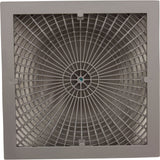 Main Drain Cover, Aquastar MoFlow, 12" Square, w/Fr, Lt Gry, VGB : 12MF103