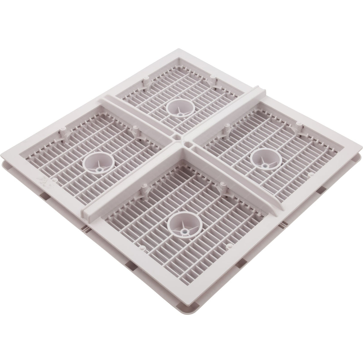 Wave Drain, AquaStar, 18" Square Mud Frame, White : WAV18WR101