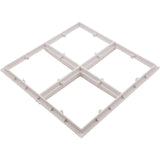 Wave Drain, AquaStar, 18" Square Mud Frame, White : WAV18WR101