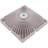 Main Drain Cover, AquaStar, Retro MoFlow, 9" x 9", Square, White : R9MF101