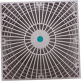 Main Drain Cover, AquaStar, Retro MoFlow, 9" x 9", Square, White : R9MF101