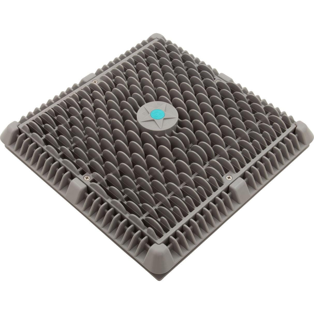 Main Drain Cover, Aquastar Wave, 12" Square, w/Fr, Lt Gry, VGB : WAV12WR103