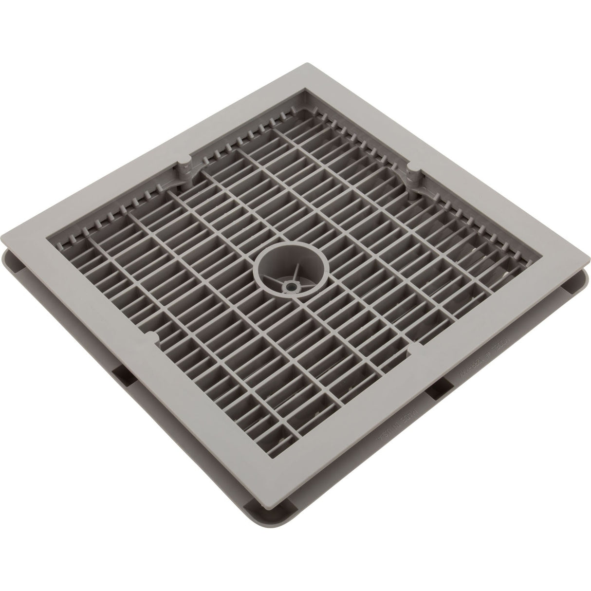 Main Drain Cover, Aquastar Wave, 12" Square, w/Fr, Lt Gry, VGB : WAV12WR103