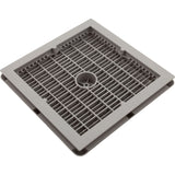 Main Drain Cover, Aquastar Wave, 12" Square, w/Fr, Lt Gry, VGB : WAV12WR103