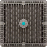 Main Drain Cover, Aquastar Wave, 12" Square, w/Fr, Lt Gry, VGB : WAV12WR103
