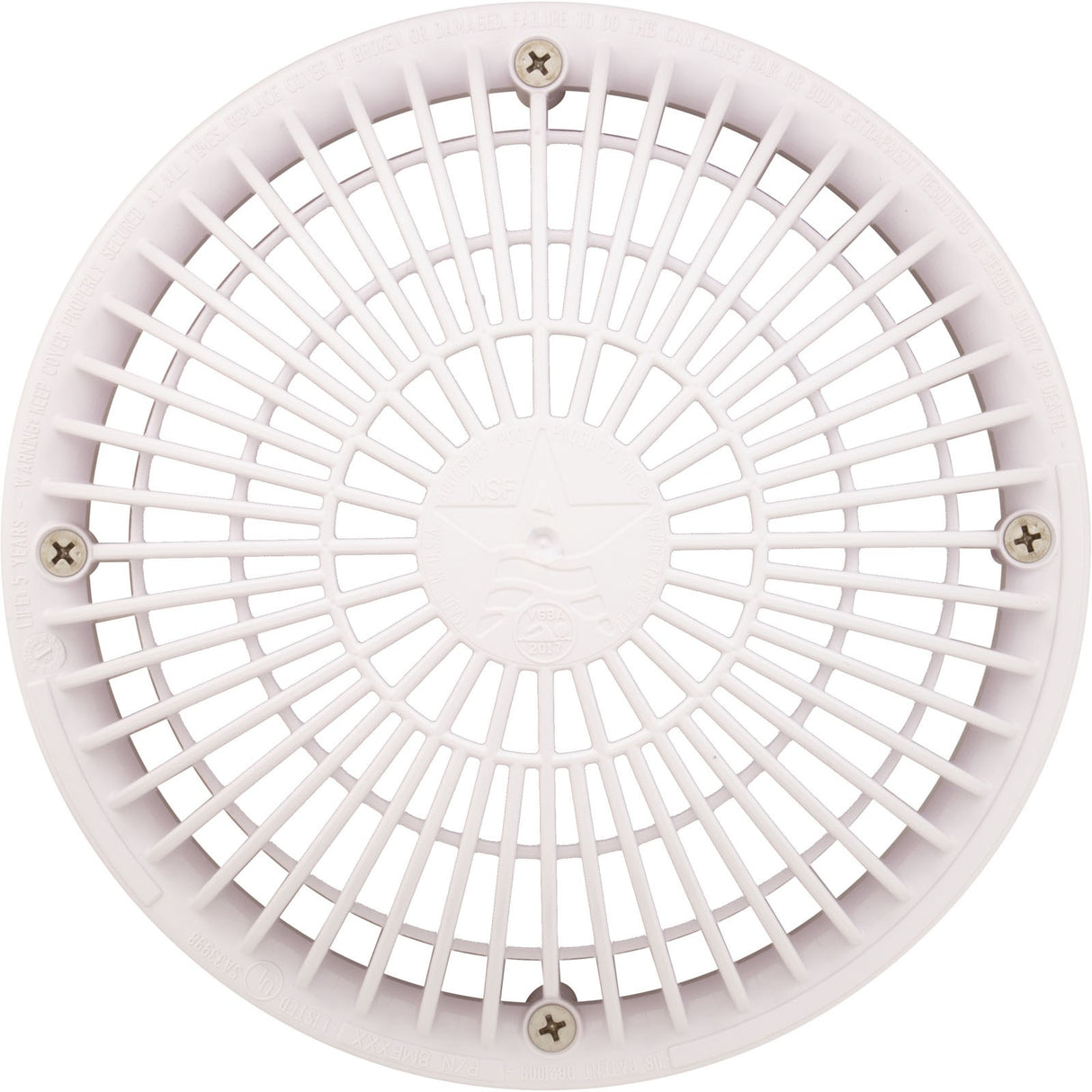 Suction Cover, AquaStar, 8" Round Moflow and Mud Frame : 8MF101