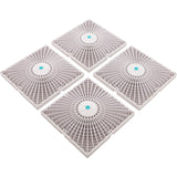 Drain Cover, Aquastar Star, 18" Square (4x9) , w/Risers, Wht, VGB : P18NF101
