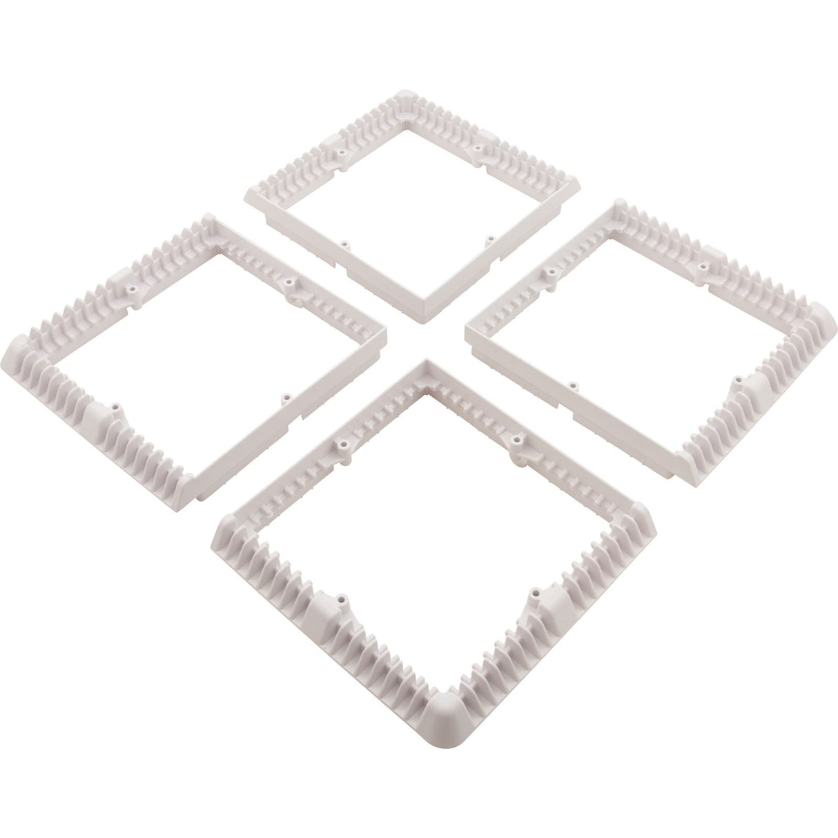 Drain Cover, Aquastar Star, 18" Square (4x9) , w/Risers, Wht, VGB : P18NF101