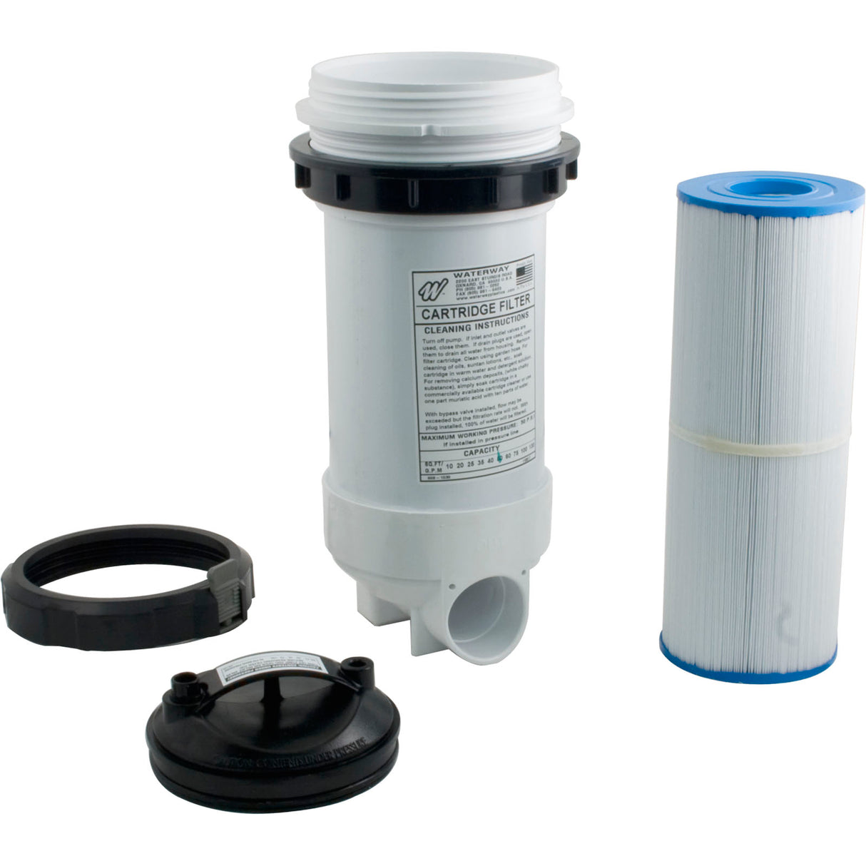 Cartridge Filter, Waterway Top Load, 50 sqft, 2" Slip : 502-5010