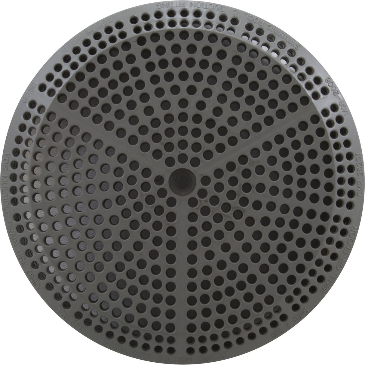 Suction Cover, CMP, 4-7/8"fd, 170GPM, Gray : 25201-039-000
