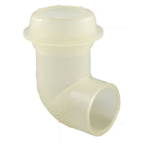 1" 90 degree Eyeball (F) Fitting-White : 213-9350