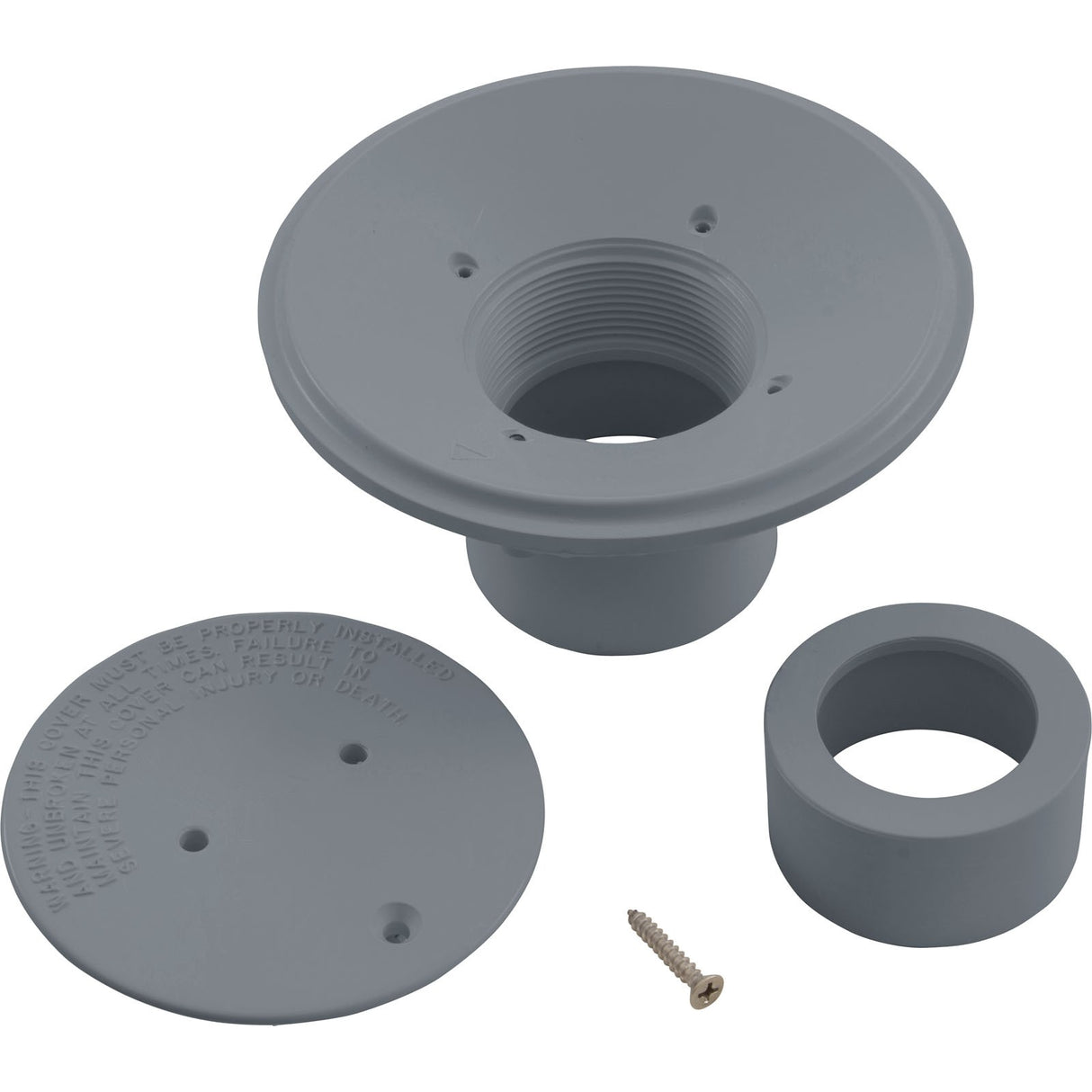 Floor Inlet Fitting (2Ins W/1.5Inred) Graphite Gray : 25527-107-000