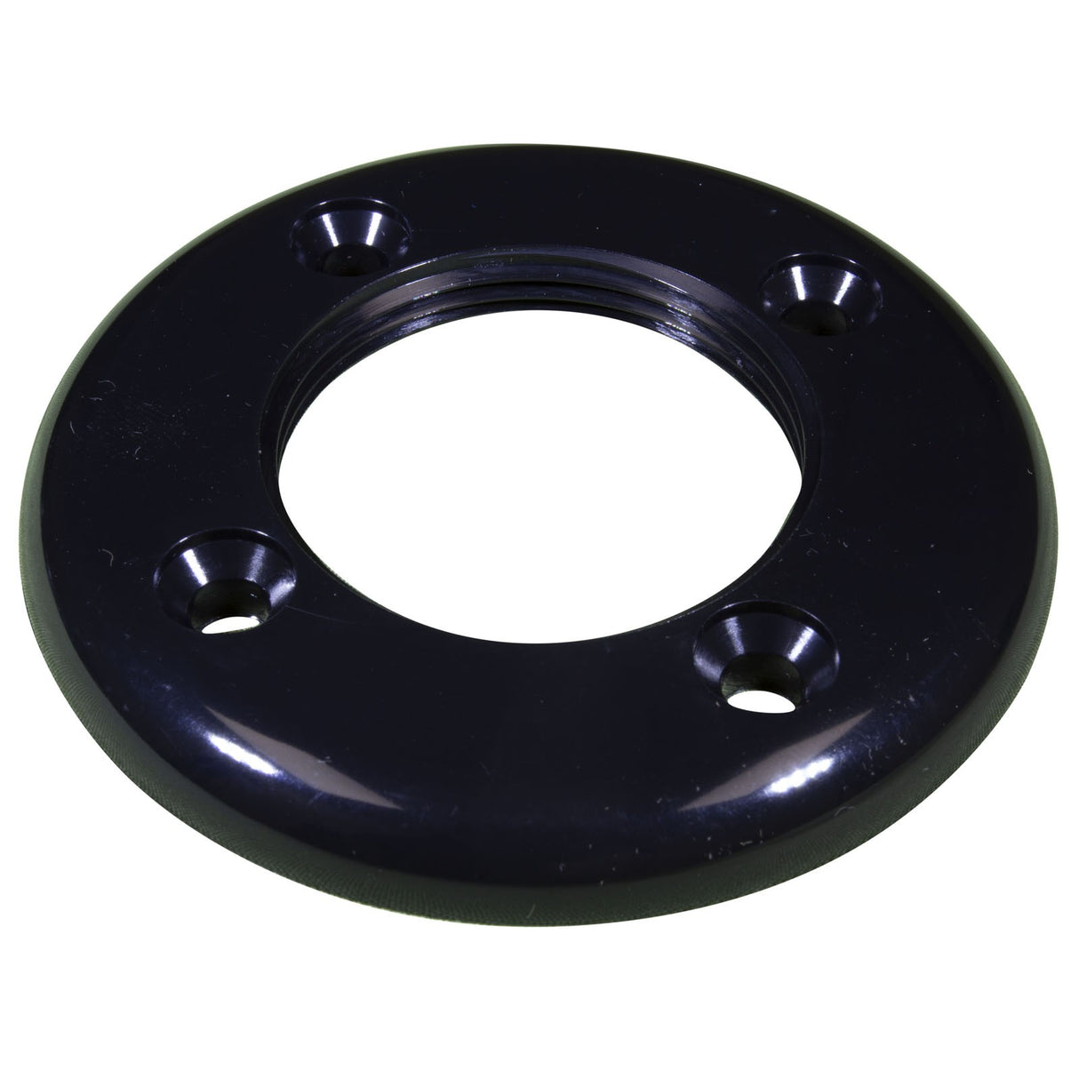 Vinyl Pool Return Faceplate Threaded Black : 25546-004-000