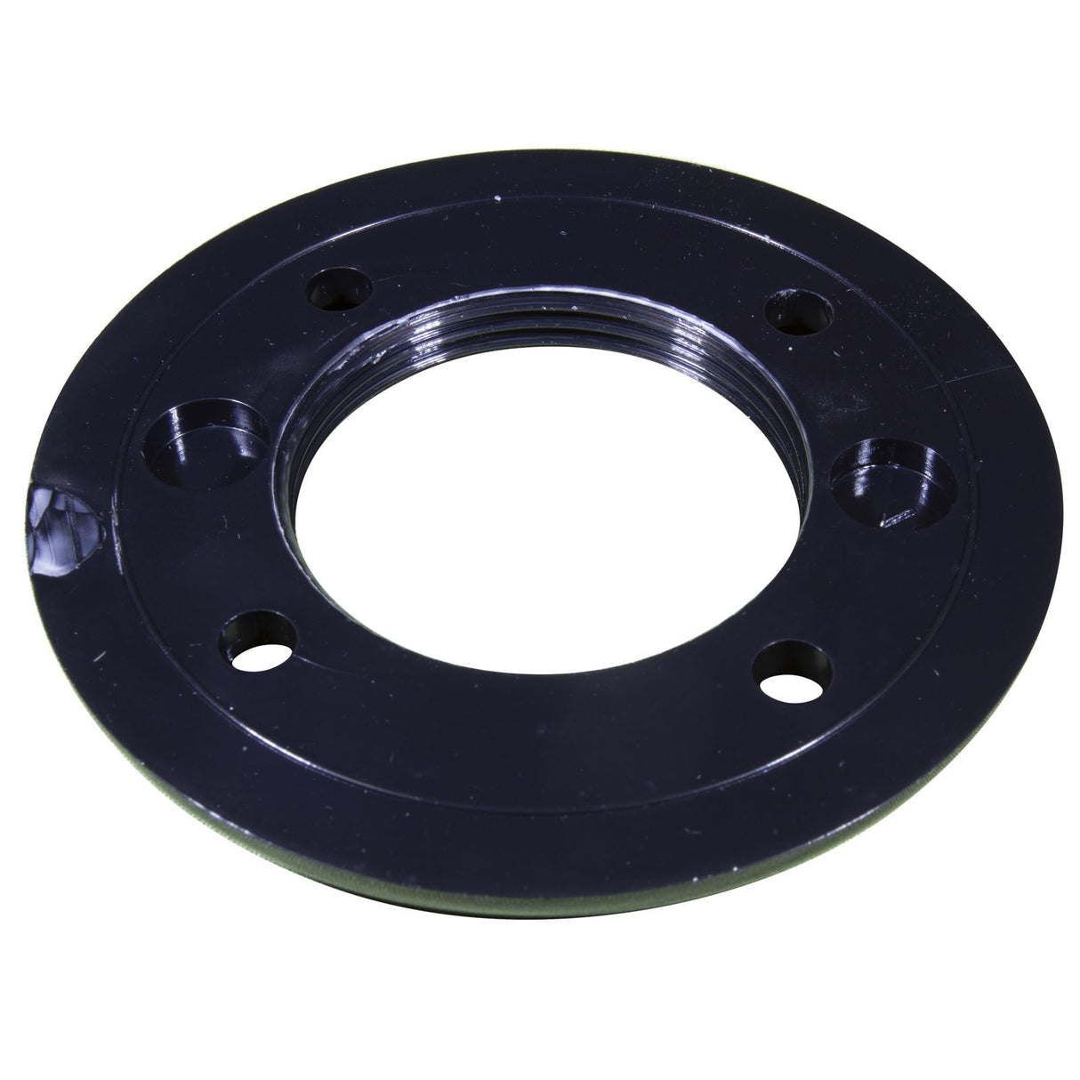 Vinyl Pool Return Faceplate Threaded Black : 25546-004-000