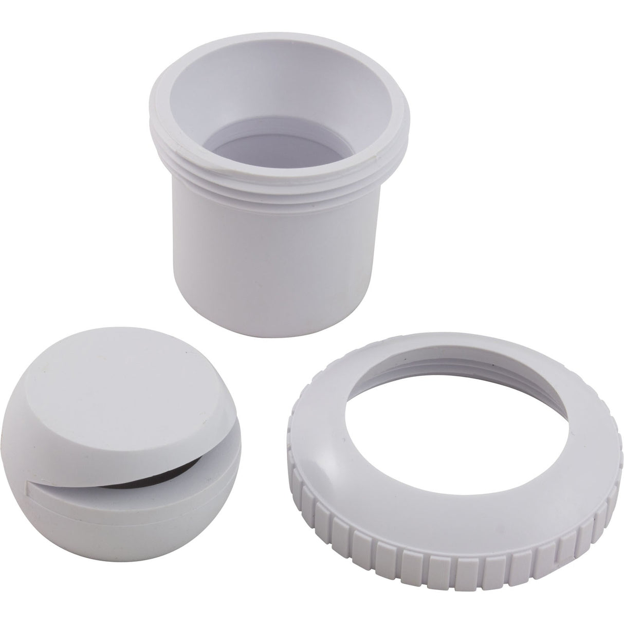 Insert Inlet (1-1/2In Sp X 1In S, Slotted Eye) White : 25551-000-000