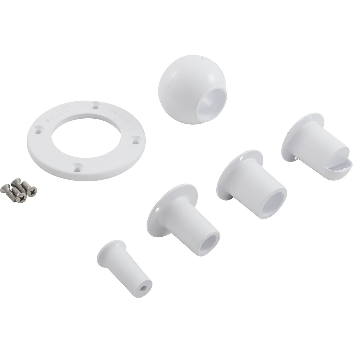 Eyeball Inlet, Pentair, 1-1/4", Gunite, White : 08428-0001