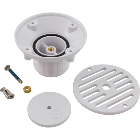Inlet Fitting, Hayward, Grate, Adjustable 1-1/2" Slip White : SP1424S - Hayward - SP1424S - PartsForSpas.com