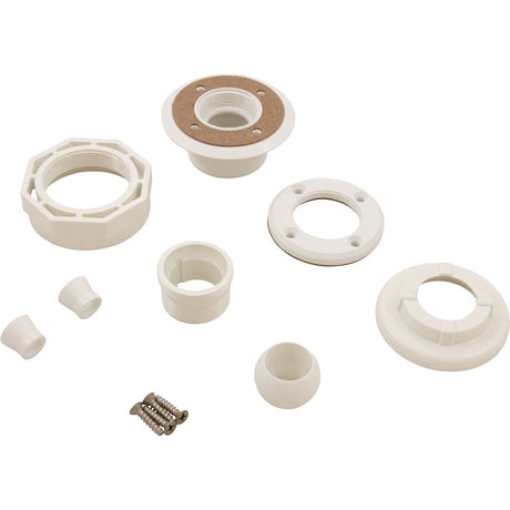 Inlet Fitting, Kafko, Equator, 1-1/2"fptx1-1/2"s, White, Complete : 20-0225-5 - Kafko Manufacturing - 20-0225-5 - PartsForSpas.com