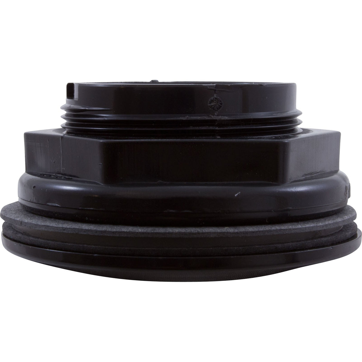 Wall Fitting, WW, 2-3/8"hs, 1-1/2"fpt x 1-1/2"s, 3-1/2"fd, Blk : 400-9151B