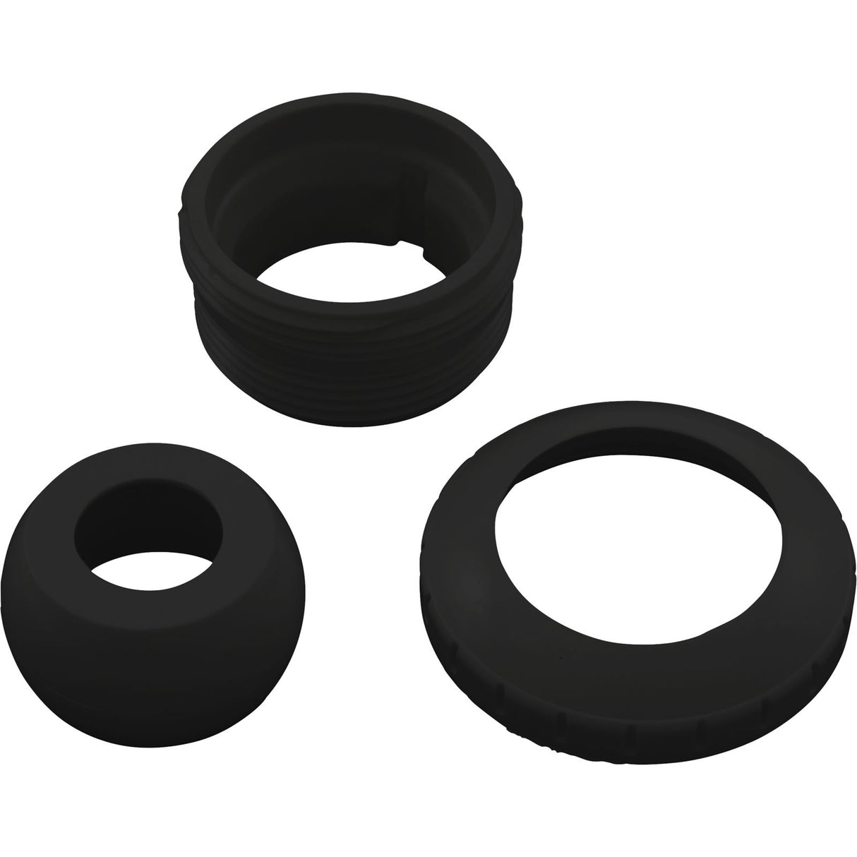 Eyeball Fitting, WW, 1-1/2"mpt, 2-3/8"fd, 3/4"Orifice, Black : 400-1411DB