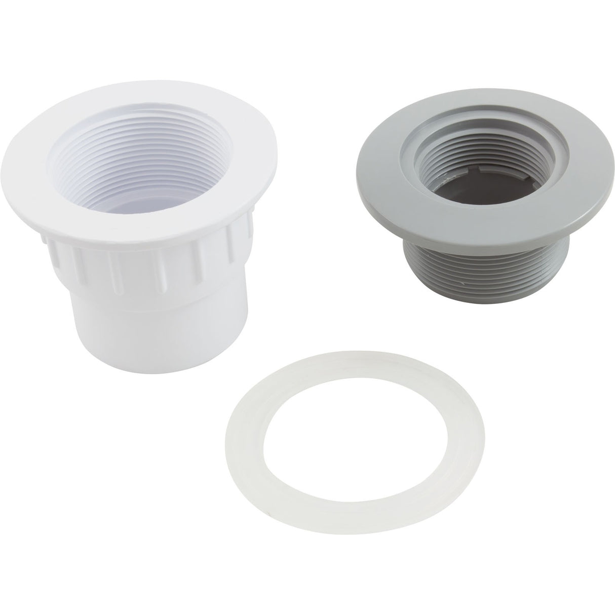 Wall Fitting, CMP FiberGlass, with Gasket, 1-1/2" Slip, Gray : 25523-501-100