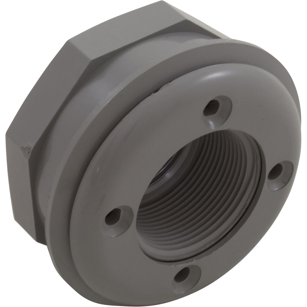 Wall Return Fitting, CMP, 1-1/2" x 1-1/2" Vinyl, Gray : 25522-001-000