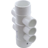 Manifold, 1"s, 6 Port, Flow Thru, 1-1/2"s/2"spg x 2"s : 672-4550