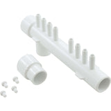 Manifold, Tee, 1"s x 1"spg x 1"s,  (8) 3/8"sb, w/ plugs : 672-4370