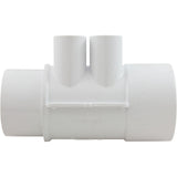 Manifold, 1/2" Slip, 4 Port, Flow Thru, 2" Slip x 2" Spigot : 672-4250