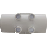 Manifold, 3/4" Barb, 4 Port, Flow Thru, 2" Slip x 2" Slip : 672-7110