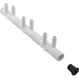 Manifold, 3/8"sb, 6 Port, Flow Thru, 3/4"b x 3/4"b : 672-7190