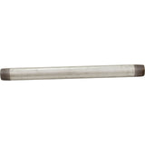 Nipple, Galvanized, 12" x 3/4" Male Pipe Thread : ZNG0412
