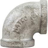 90 Elbow, Galvanized, 3/4" Female Pipe Thread : ZMGL9004