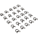 Tubing Clamp, 0.25" Ideal OD, Double Wire, Quantity 25 : DW-6ST-ZD