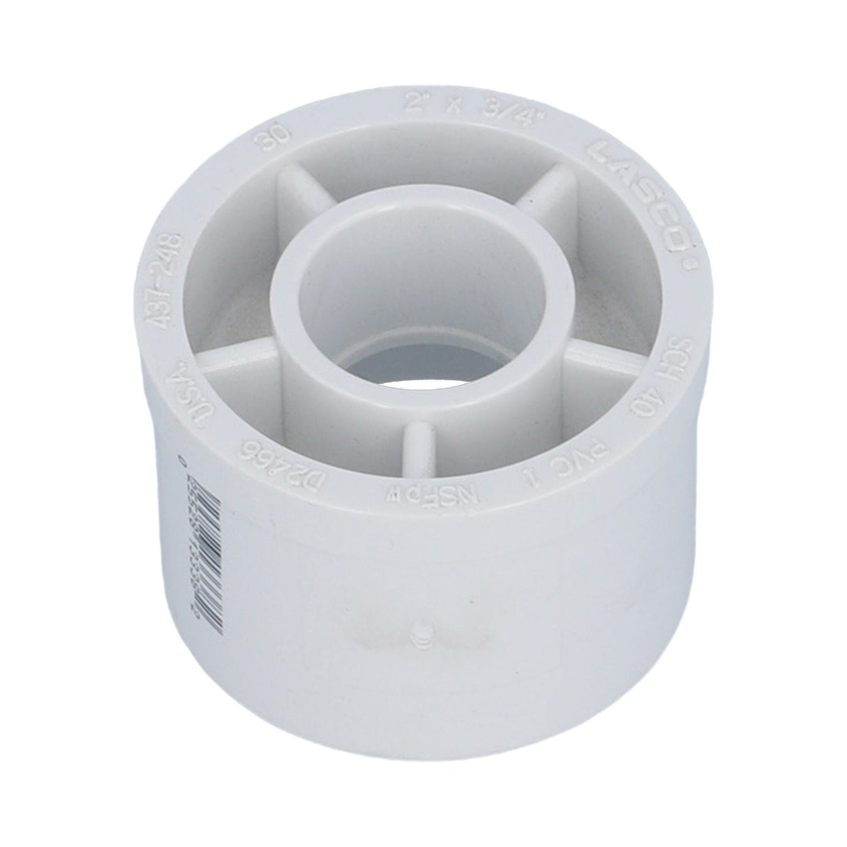 Fitting, PVC, Reducer Bushing, 2"Spg x 3/4"S : 437-248