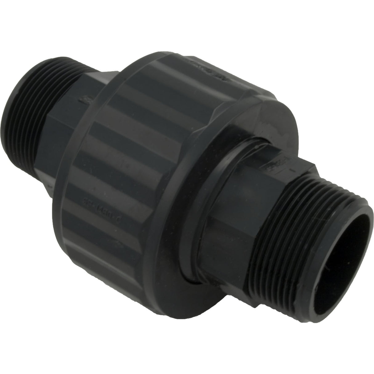 Union, 1-1/2"mpt x 1-1/2"mpt, Black : SP1480BLK