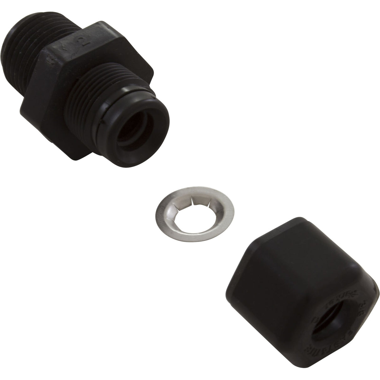 Tube Connecter, Aquasol Controllers, 1/2" MNPT x 3/8" Tube : F215